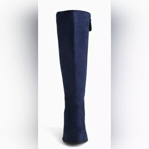 Elegant Navy Knee-High Women's Boots